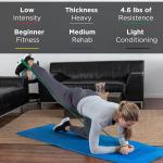 THERABAND Beginner Light Exercise 3 Band Kit – 5 Feet Each, 1 Yellow, 1 Red and 1 Green Band ( Material: Latex Free Rubber)