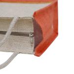 VerdantVibes Jute Carry Bag - 10x8x4 Inches | Natural Jute | With lace at bottom | Re-usable | Eco-friendly | Multi-purpose Bag