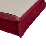 VerdantVibes Jute Carry Bag - 14x12x4 Inches | Natural Jute | With lace at bottom | Re-usable | Eco-friendly | Multi-purpose Bag