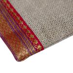 VerdantVibes Lace Jute Potli Bags - 5x4 Inches | Natural Jute | Multi-Color Reusable Potli Bags