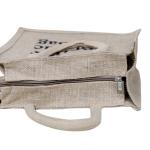 VerdantVibes Jute Carry Bag - 12x10x4 Inches | Re-usable Eco-friendly Bag | Multi-Purpose Bag