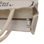 VerdantVibes Jute Carry Bag - 14x12x4 Inches | Re-usable Eco-friendly Bag | Multi-Purpose Bag