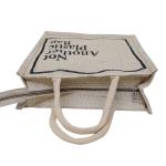 VerdantVibes Jute Carry Bag - 14x12x4 Inches | Re-usable Eco-friendly Bag | Multi-Purpose Bag