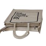 VerdantVibes Jute Carry Bag - 16x14x4 Inches | Re-usable Eco-friendly Bag | Multi-Purpose Bag