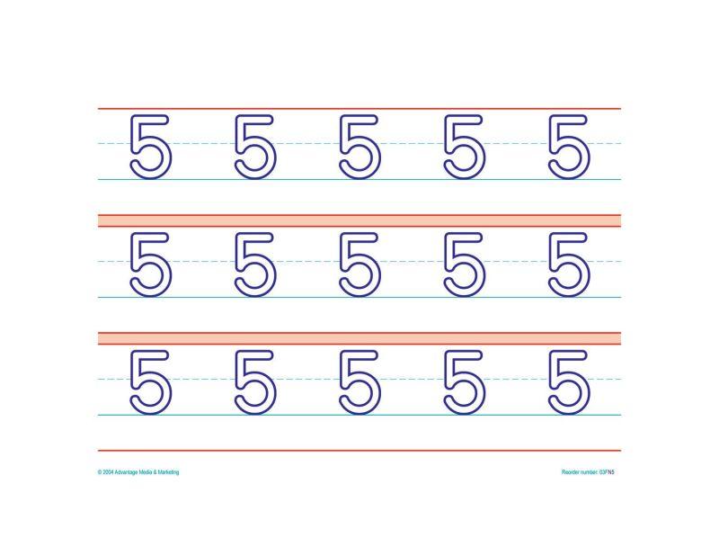 Handwriting Readiness? Raised Line Numbers makes it a breeze!