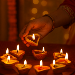 CandleCove Hriday Heart Shape Diya Box with Wax - Set of 10 Pieces