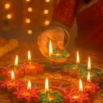 CandleCove Star Shape Diya Box with Wax - Set of 10 Pieces