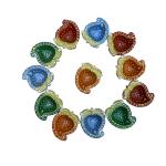 CandleCove Ambi Shaped Traditional Diya Box - Set of 12 Pieces