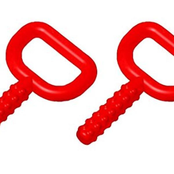 Chewy Tube - Super Chew Red (Knobby) - Pack of 2