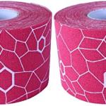 Theraband Kinesiology Tape - 2 x 16.4 Feet - Pink White - 2 Rolls