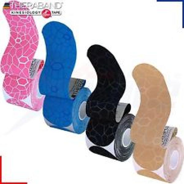 TheraBand Kinesiology Tape - Pre-Cut Roll - 20 Pre Cut Strips (2" x 16.4')