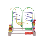 Wooden Bead Maze Activity Toy for Toddlers 36+ Months – Colorful Learning Tracker to Boost Motor Skills, Color Recognition & Hand-Eye Coordination