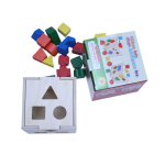 Wooden Shape Sorting Box for Toddlers – 15 Colorful Shapes, Educational Sorting Toy for Kids Aged 3+, Improves Hand-Eye Coordination, Fine Motor Skills & Shape Recognition