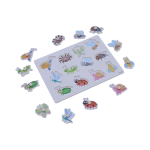 Insect Puzzle Wooden Board – Educational Knob Puzzle for Toddlers (Ages 3+)