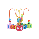 Wooden Bead Maze Activity Cube for Toddlers – Montessori Toy for Shape & Color Recognition, Fine Motor Skills, Early Learning (18 Months+)