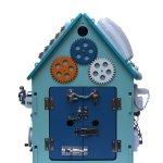 Montessori Busy House – Wooden Busy Board Activity House for Toddlers (Ages 2+)