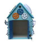 Montessori Busy House – Wooden Busy Board Activity House for Toddlers (Ages 2+)