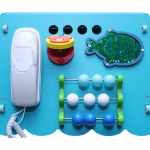 Montessori Busy House – Wooden Busy Board Activity House for Toddlers (Ages 2+)