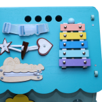 Montessori Busy House – Wooden Busy Board Activity House for Toddlers (Ages 2+)