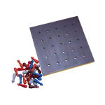 Classic Wooden Peg Puzzle Board – Strategy Brain Game for Kids & Adults | Colorful Pegs, Compact & Portable | Screen-Free Learning Toy for Focus & Logical Thinking | Ages 5+