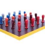 Classic Wooden Peg Puzzle Board – Strategy Brain Game for Kids & Adults | Colorful Pegs, Compact & Portable | Screen-Free Learning Toy for Focus & Logical Thinking | Ages 5+