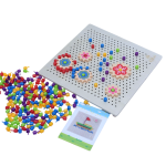 Variety Pixel Drawing Board for Kids (3+ Years) – Wooden Peg Art Set with Colorful Pegs – Creative Learning Toy to Improve Fine Motor Skills, Color Recognition & Imagination