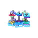 Shape Matching Organ Sleeve Wooden Toy for Toddlers (Ages 3+), Puzzle for Shape & Color Recognition, Stacking Toy for Early Learning, Hand-Eye Coordination & Fine Motor Skills