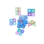 Shape Matching Organ Sleeve Wooden Toy for Toddlers (Ages 3+), Puzzle for Shape & Color Recognition, Stacking Toy for Early Learning, Hand-Eye Coordination & Fine Motor Skills