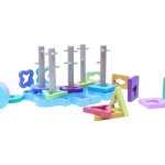 Shape Matching Organ Sleeve Wooden Toy for Toddlers (Ages 3+), Puzzle for Shape & Color Recognition, Stacking Toy for Early Learning, Hand-Eye Coordination & Fine Motor Skills