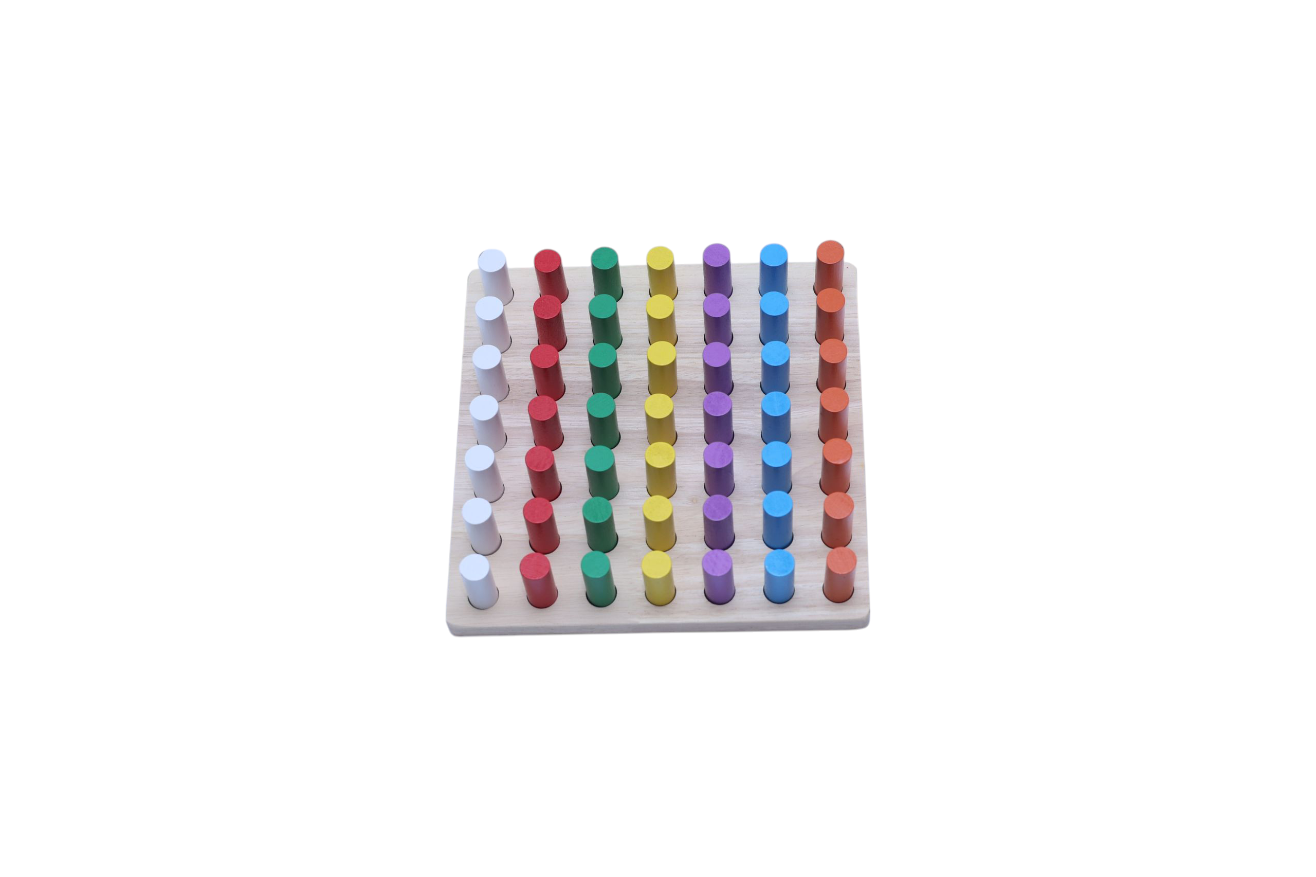 Colorful Wooden Peg Board – Learning Toy for Toddlers (Ages 3+), Peg Sorting & Stacking Puzzle for Fine Motor Skills, Color Recognition, Early Education & Hand-Eye Coordination