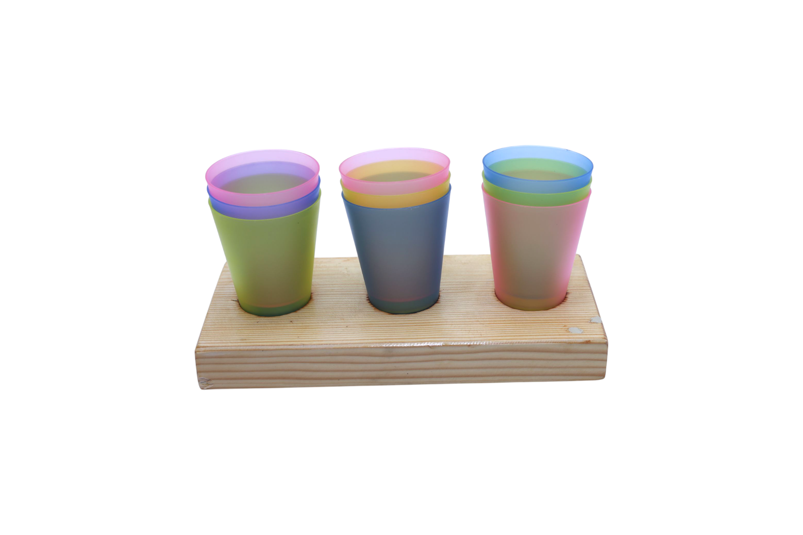 Color Matching Cup & Slot Toy – Wooden Sorting Activity for Toddlers & Preschoolers – Boosts Motor Skills, Focus & Color Recognition