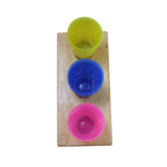 Color Matching Cup & Slot Toy – Wooden Sorting Activity for Toddlers & Preschoolers – Boosts Motor Skills, Focus & Color Recognition