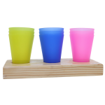 Color Matching Cup & Slot Toy – Wooden Sorting Activity for Toddlers & Preschoolers – Boosts Motor Skills, Focus & Color Recognition