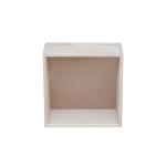 Original Pinewood Box With Acrylic Glass Top - 20x20x10 cm | Square Shaped | Raw Wood Color | Decoration & Gifting