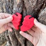 ARK's Best Friends Chewable Necklace - Split Heart Chewelry Set