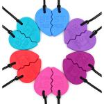 ARK's Best Friends Chewable Necklace - Split Heart Chewelry Set