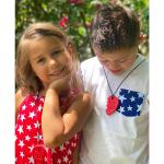 ARK's Best Friends Chewable Necklace - Split Heart Chewelry Set