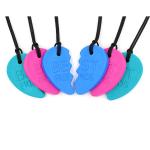 ARK's Best Friends Chewable Necklace - Split Heart Chewelry Set